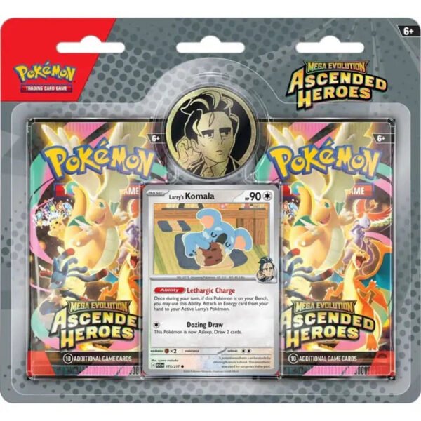 Pokemon Mega Evolution Ascended Heroes Collection Larry's Komala - Nexpoke