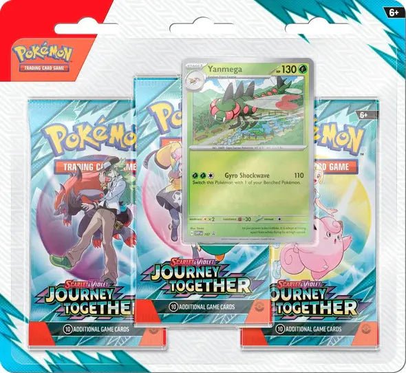 Pokemon Scarlet and Violet Journey Together 3 Pack Blister Yanmega - Nexpoke