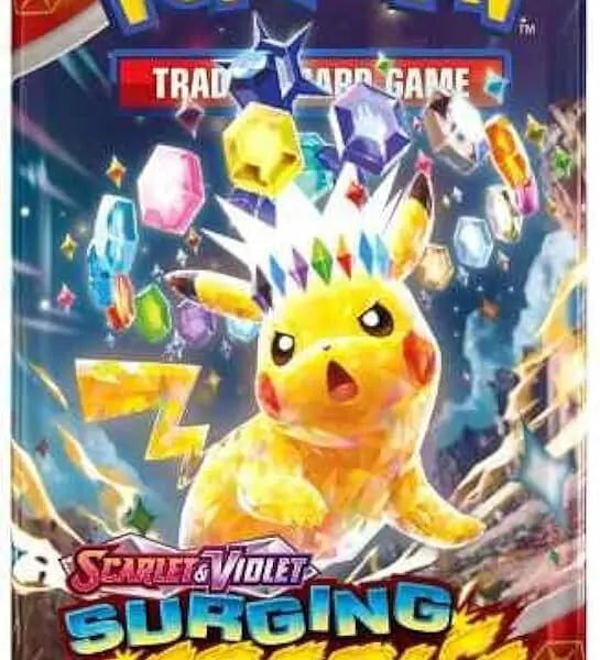 Pokemon Scarlet and Violet Surging Sparks Booster Pack (Single Pack Sales) - Nexpoke